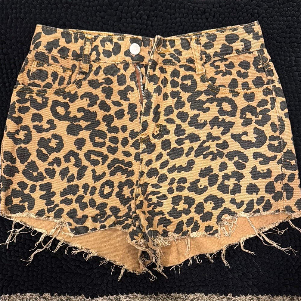 Leopard Print Women's Shorts